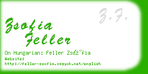 zsofia feller business card
